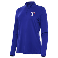 Texas Rangers Antigua Women's Reprocess Quarter-Zip Top - Royal Outlet
