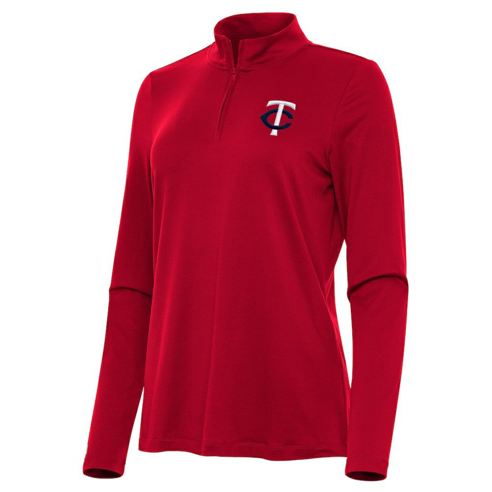 Minnesota Twins Antigua Women's Reprocess Quarter-Zip Top - Red Near Me
