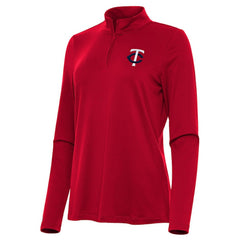Minnesota Twins Antigua Women's Reprocess Quarter-Zip Top - Red Near Me
