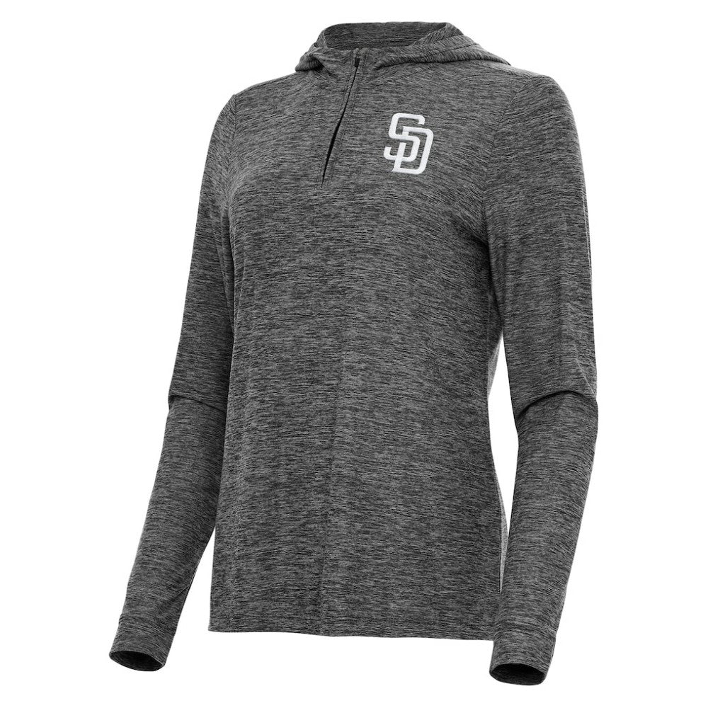 San Diego Padres Antigua Women's Daybreak Quarter-Zip Hoodie Discount
