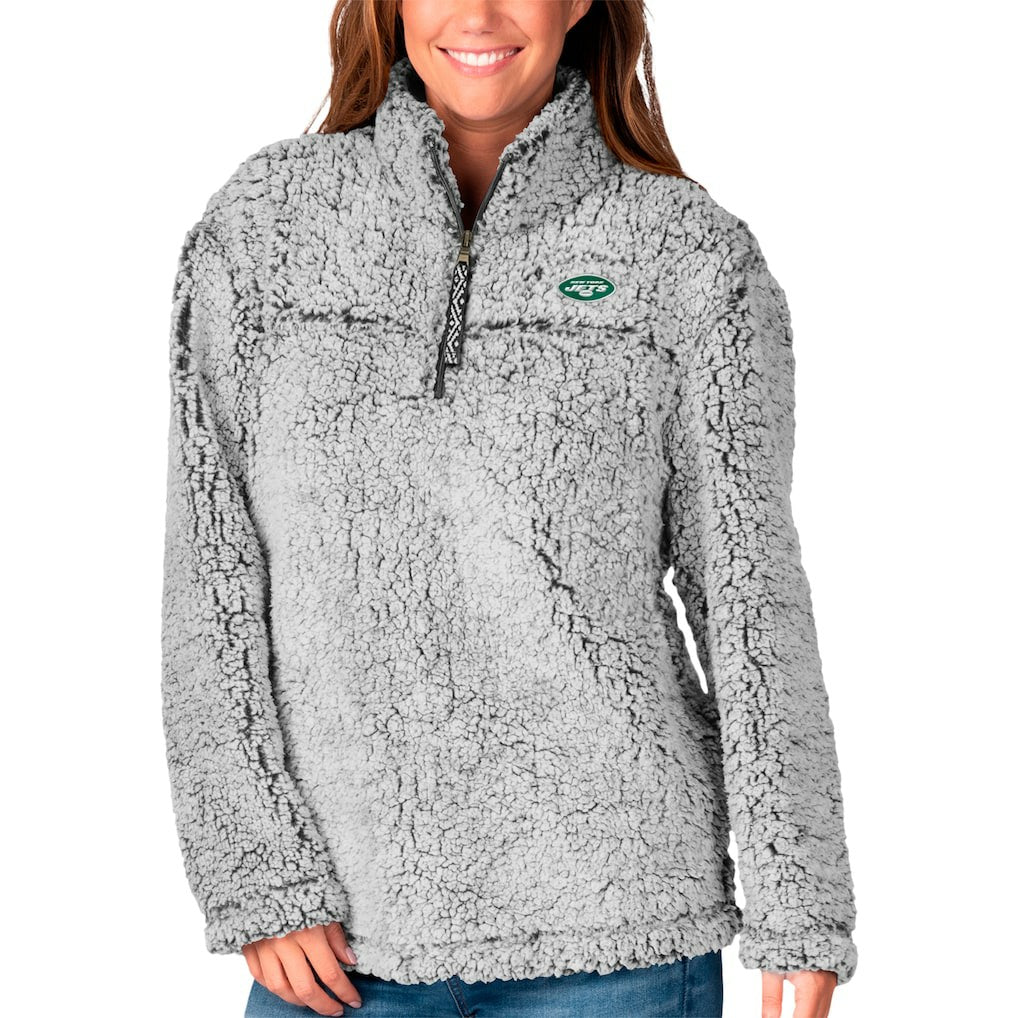New York Jets G-III 4Her by Carl Banks Women's Sherpa Full-Zip Jacket - Gray - NFL
