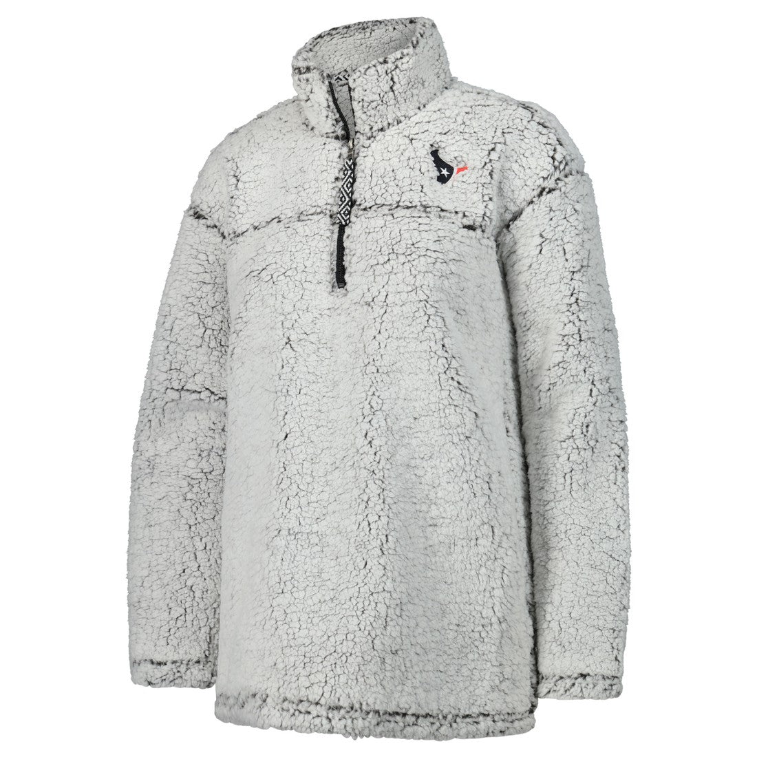 Houston Texans G-III 4Her by Carl Banks Women's Sherpa Quarter-Zip Jacket - Gray - NFL