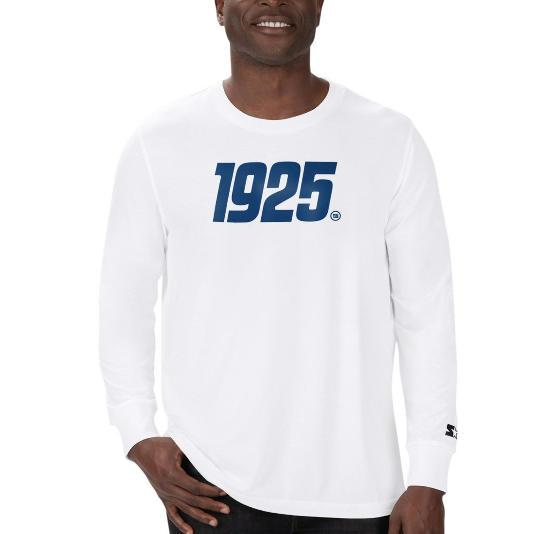 New York Giants Starter 1925 Collection Long Sleeve T-Shirt - White - NFL