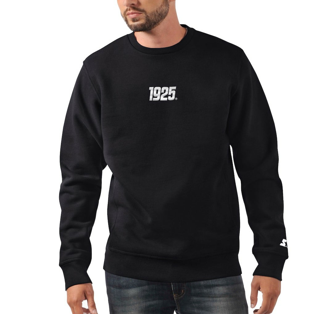 New York Giants Starter 1925 Collection Long Sleeve Pullover Sweatshirt - Black - NFL