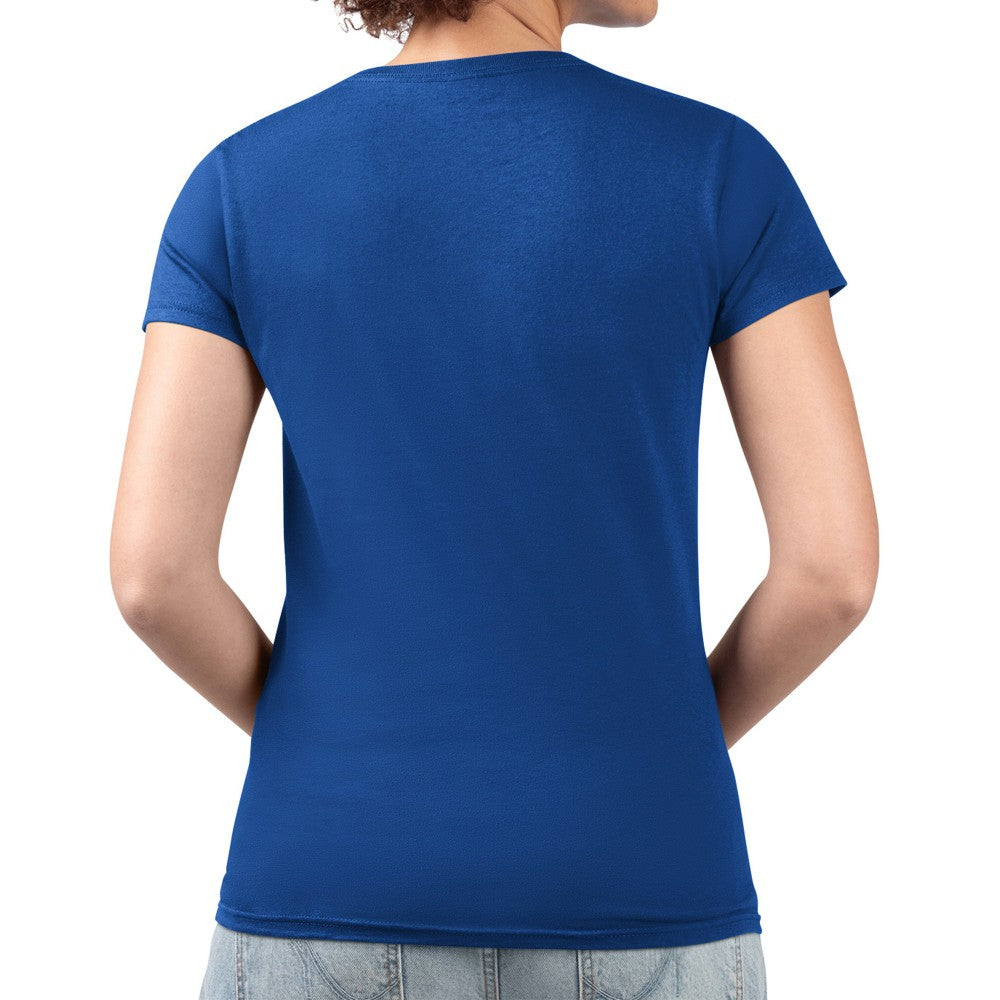 Kansas City Royals G-III 4Her by Carl Banks Women's Super-Slim Fit Lightweight Leopard Heart V-Neck T-Shirt Outlet