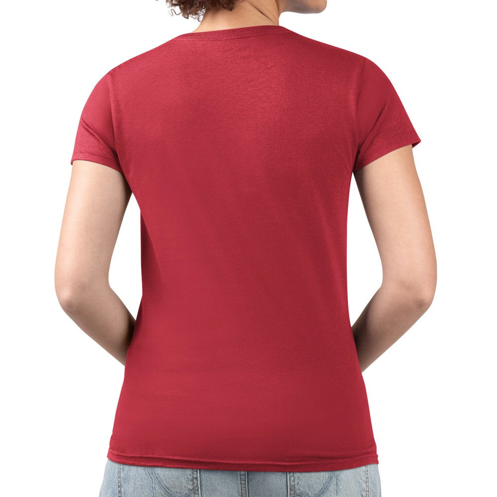 Cincinnati Reds G-III 4Her by Carl Banks Women's Super-Slim Fit Lightweight Leopard Heart V-Neck T-Shirt Discount