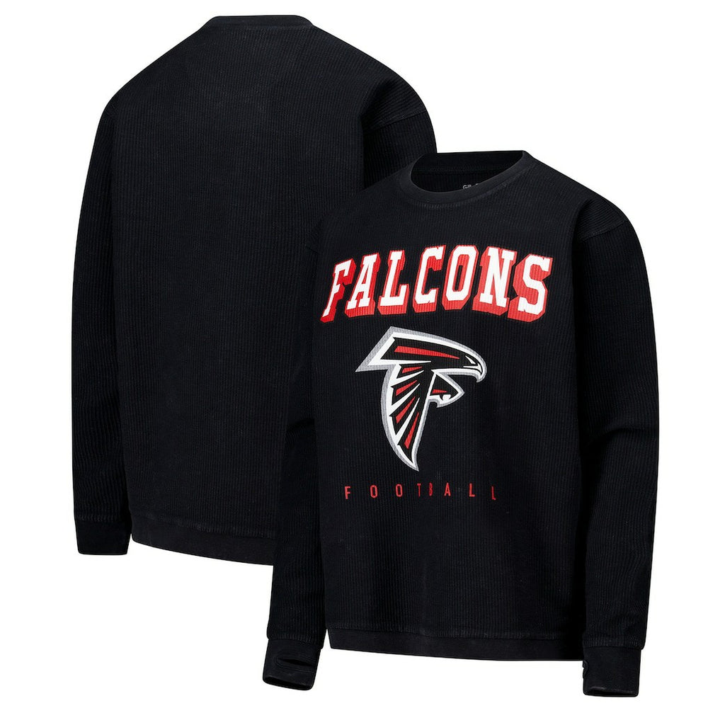 Atlanta Falcons G-III 4Her by Carl Banks Women's Comfy Cord Pullover Sweatshirt - Black - NFL