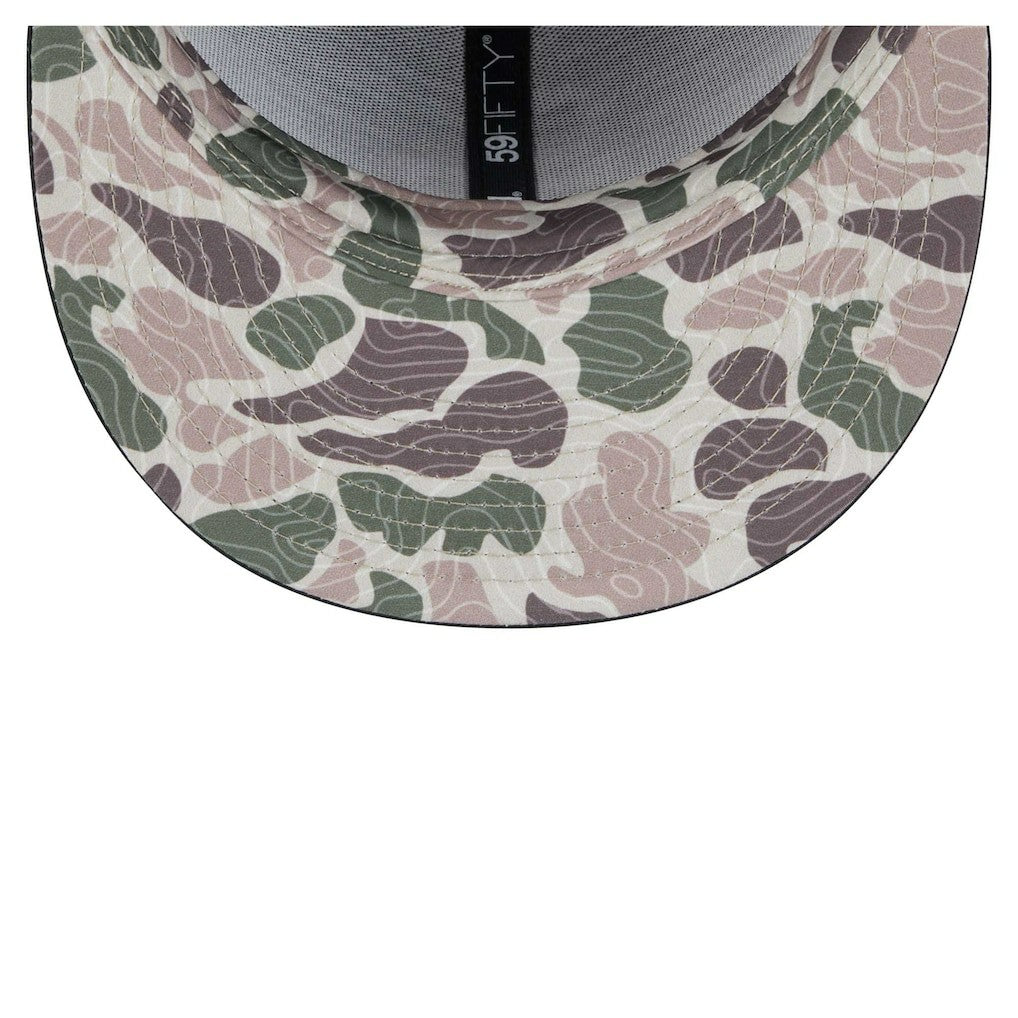 New Era Philadelphia 76ers Camo Print UV 59FIFTY Fitted Hat Black