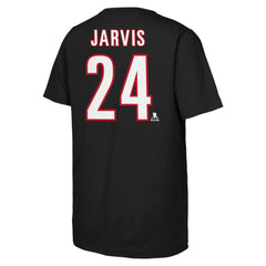 Seth Jarvis Carolina Hurricanes Youth Player Name & Number T-Shirt - Black | NHL Clearance