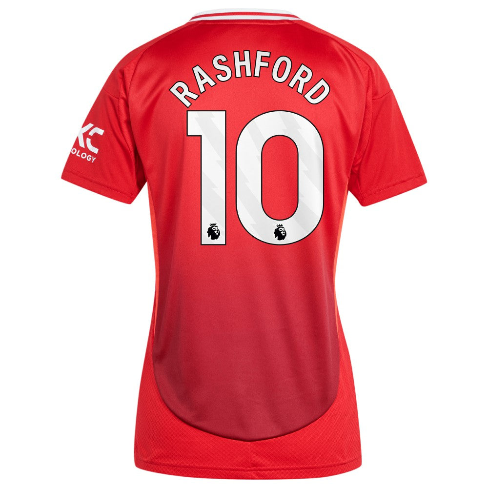 Adidas - Marcus Rashford Manchester United Women's 2024/25 Home Replica Player Jersey - Red