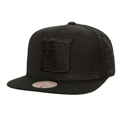 New York Rangers Mitchell & Ness Soul Strike Pearl Tonal Snapback Hat - Black | NHL sale