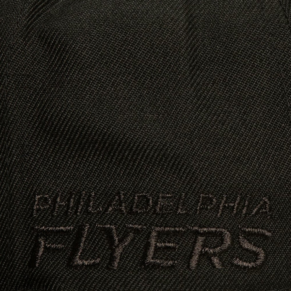 Philadelphia Flyers Mitchell & Ness Soul Strike Pearl Tonal Snapback Hat - Black | NHL Lifestyle