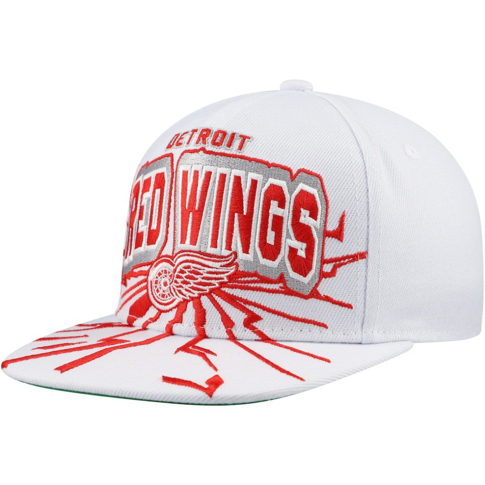 Detroit Red Wings Mitchell & Ness Youth After Shock Snapback Hat - White | NHL sale