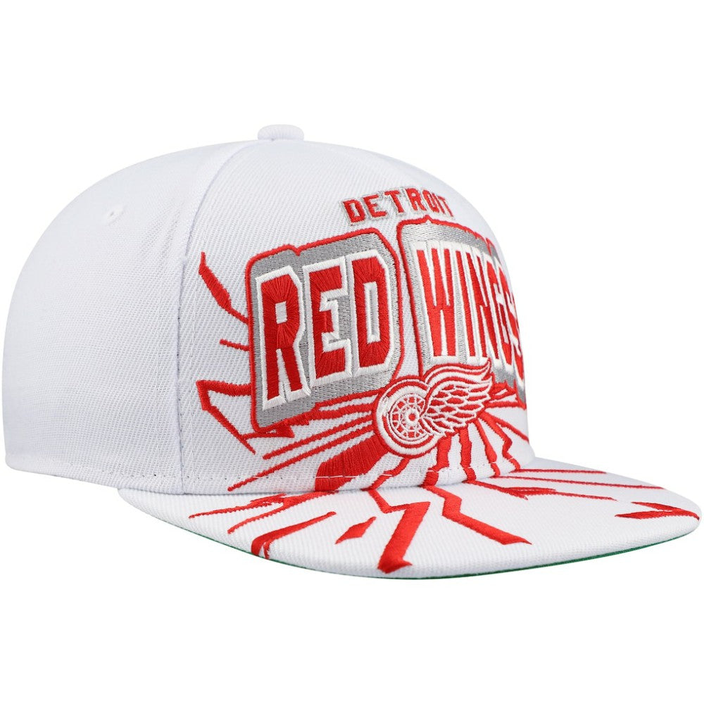 Detroit Red Wings Mitchell & Ness Youth After Shock Snapback Hat - White | NHL sale