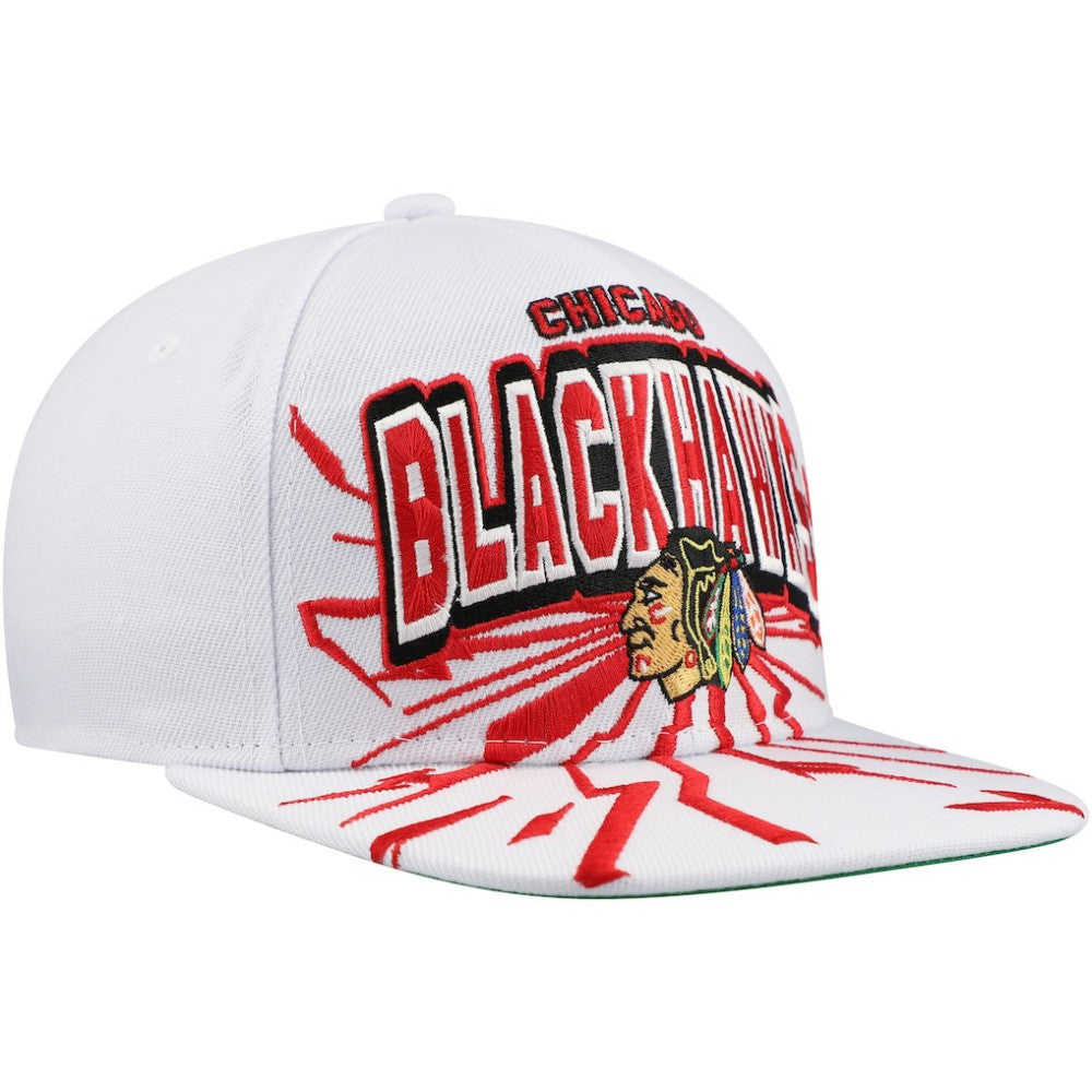 Chicago Blackhawks Mitchell & Ness Youth After Shock Snapback Hat - White | NHL on sale