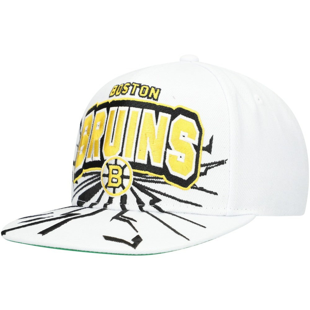 Boston Bruins Mitchell & Ness Youth After Shock Snapback Hat - White | NHL sale