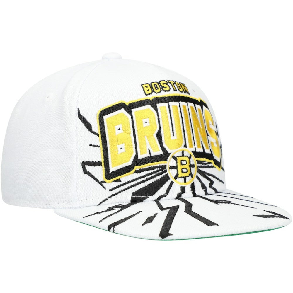 Boston Bruins Mitchell & Ness Youth After Shock Snapback Hat - White | NHL sale