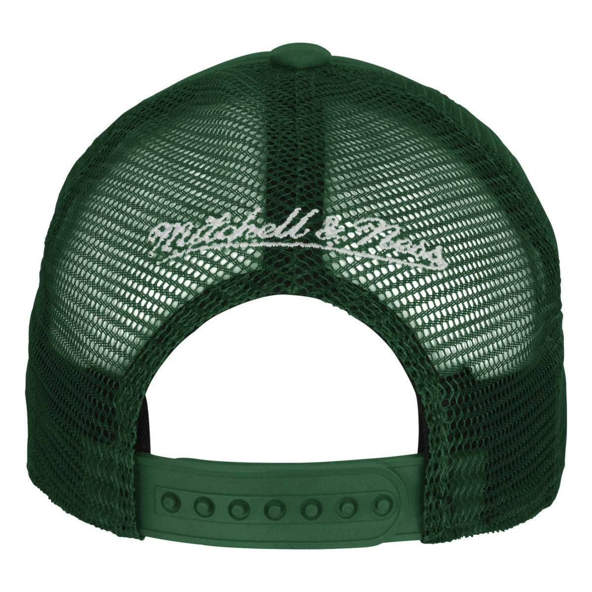 Mitchell & Ness Milwaukee Bucks Youth Core Evergreen Trucker Adjustable Hat Hunter Green