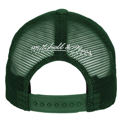 Mitchell & Ness Milwaukee Bucks Youth Core Evergreen Trucker Adjustable Hat Hunter Green