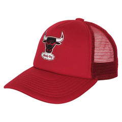 Mitchell & Ness Chicago Bulls Youth Core Evergreen Trucker Adjustable Hat Red