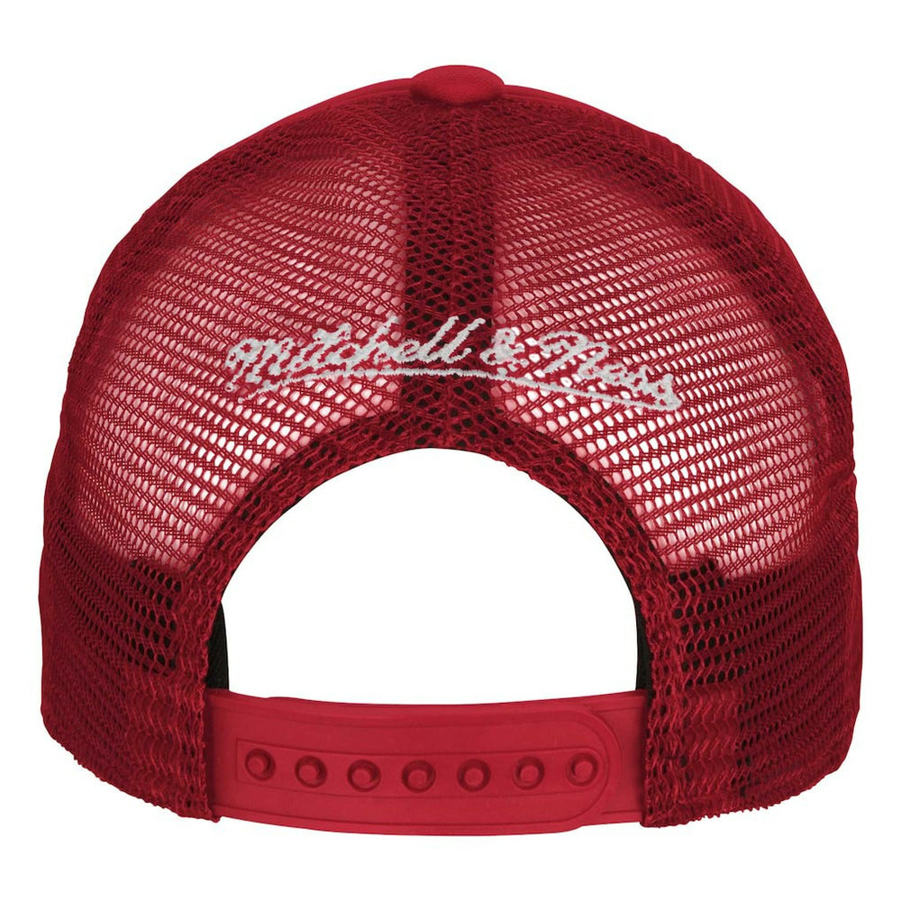 Mitchell & Ness Chicago Bulls Youth Core Evergreen Trucker Adjustable Hat Red