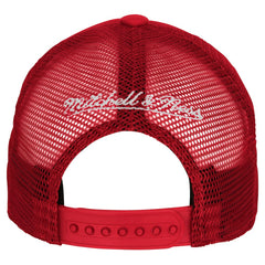 Mitchell & Ness Philadelphia 76ers Youth Core Evergreen Trucker Adjustable Hat Red