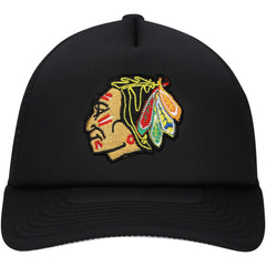 Chicago Blackhawks Mitchell & Ness Youth Core Trucker Adjustable Hat - Black | NHL on sale