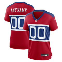 New York Giants Women's Alternate Game Custom Jersey - Century Red - Nike