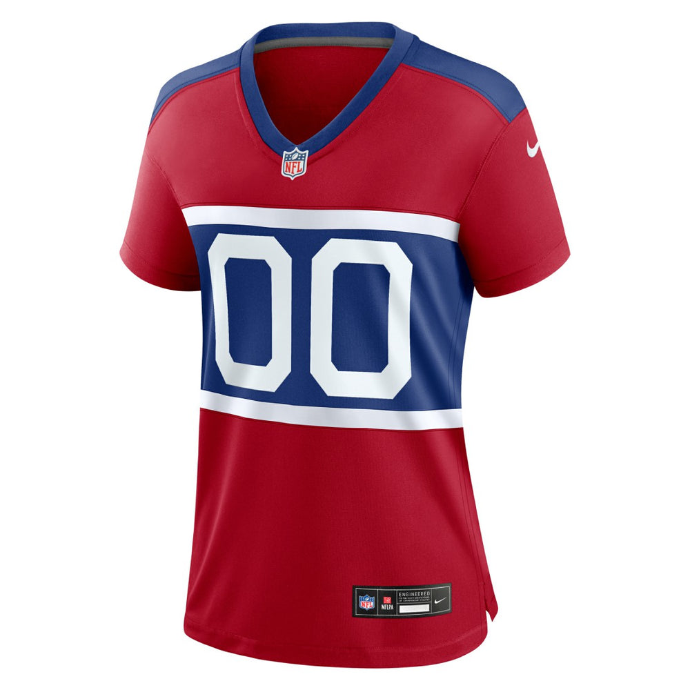 New York Giants Women's Alternate Game Custom Jersey - Century Red - Nike