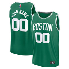 Fanatics Boston Celtics Fast Break Custom Jersey Icon Edition Kelly Green