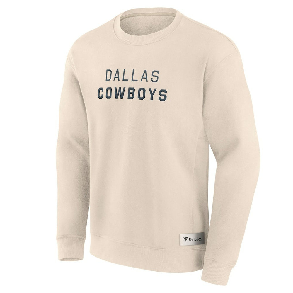 Dallas Cowboys Elements Future Ground Lettering Pullover Sweatshirt - Cream - Fanatics