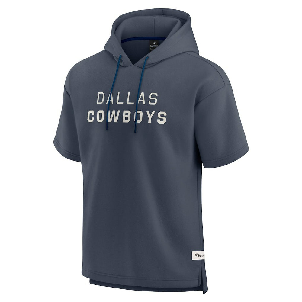 Dallas Cowboys Elements Future Ground Lettering Short Sleeve Pullover Hoodie - Navy - Fanatics