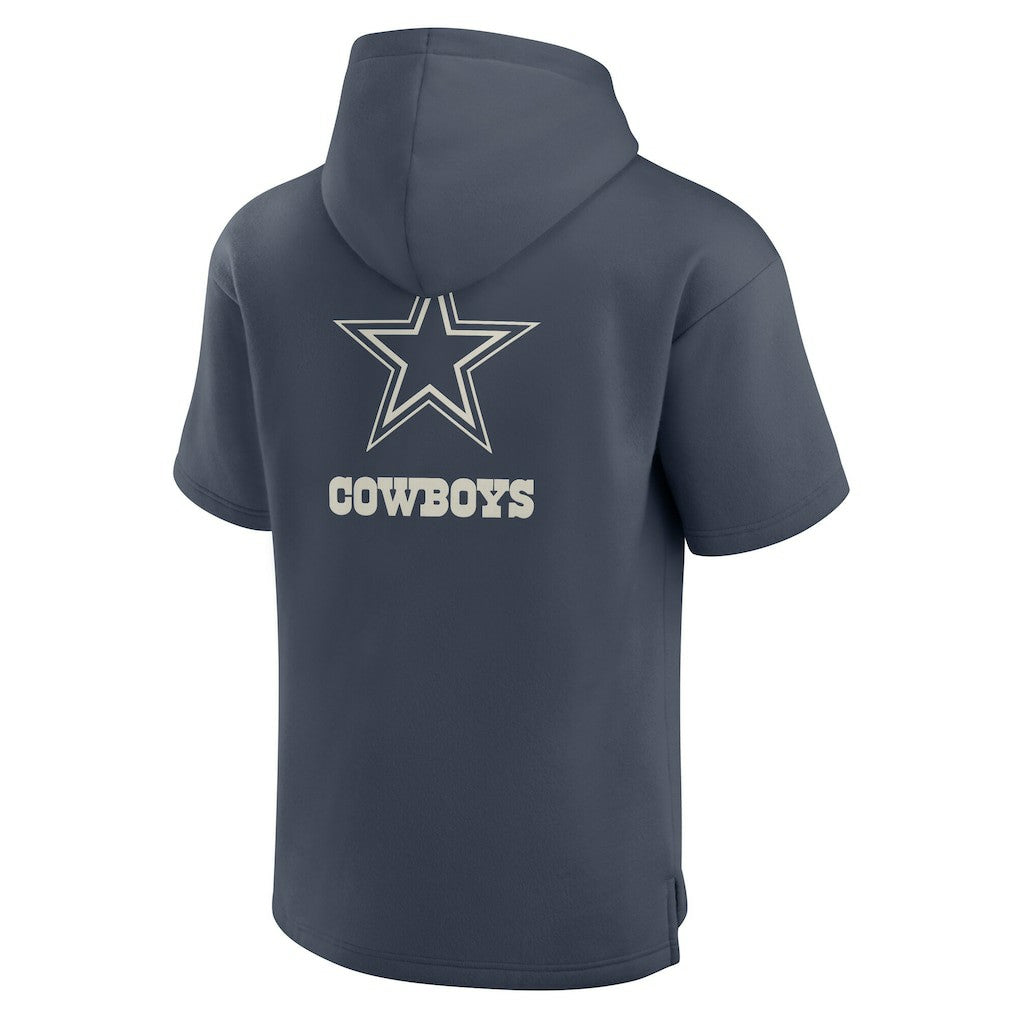 Dallas Cowboys Elements Future Ground Lettering Short Sleeve Pullover Hoodie - Navy - Fanatics
