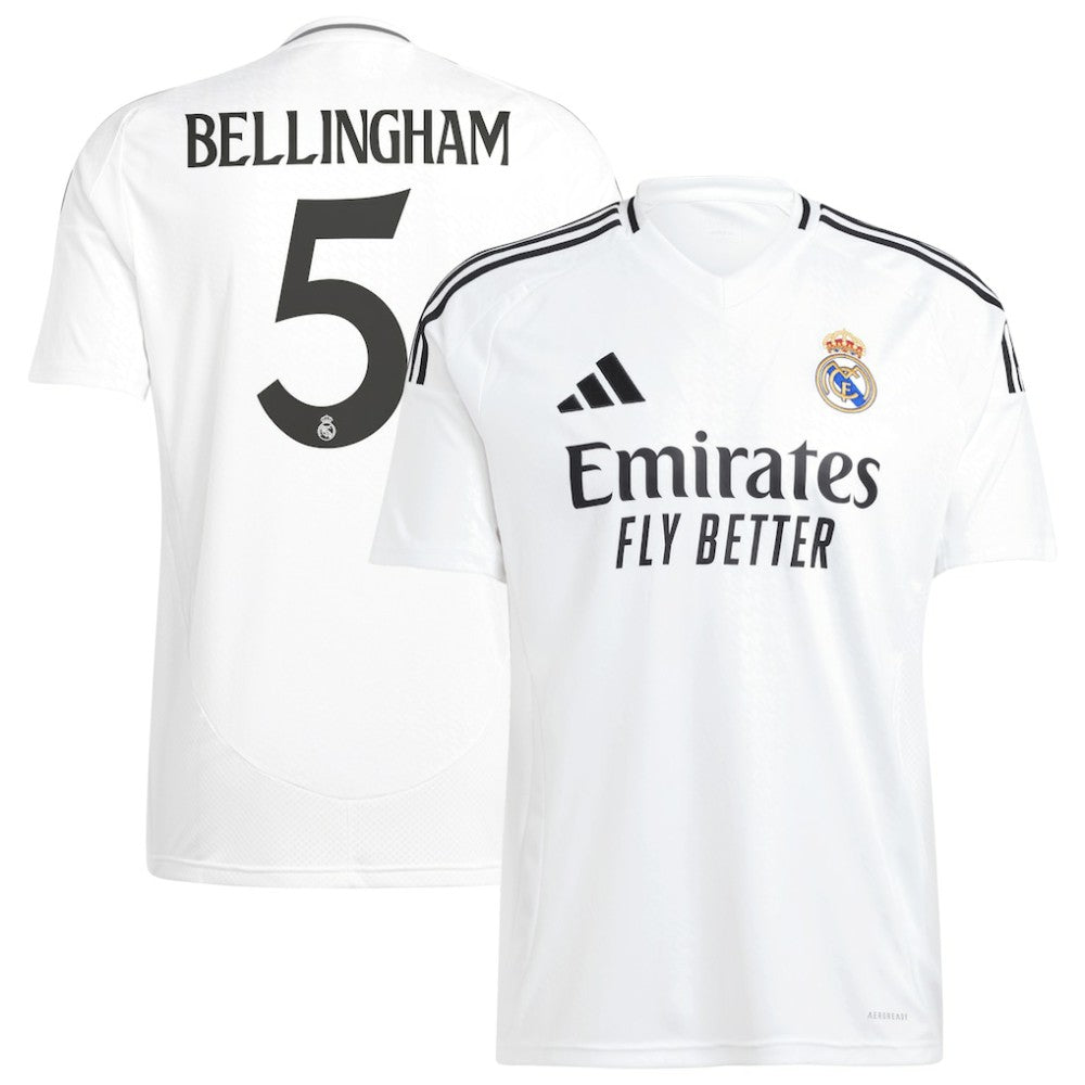 Adidas - Jude Bellingham Real Madrid 2024/25 Home Replica Player Jersey - White