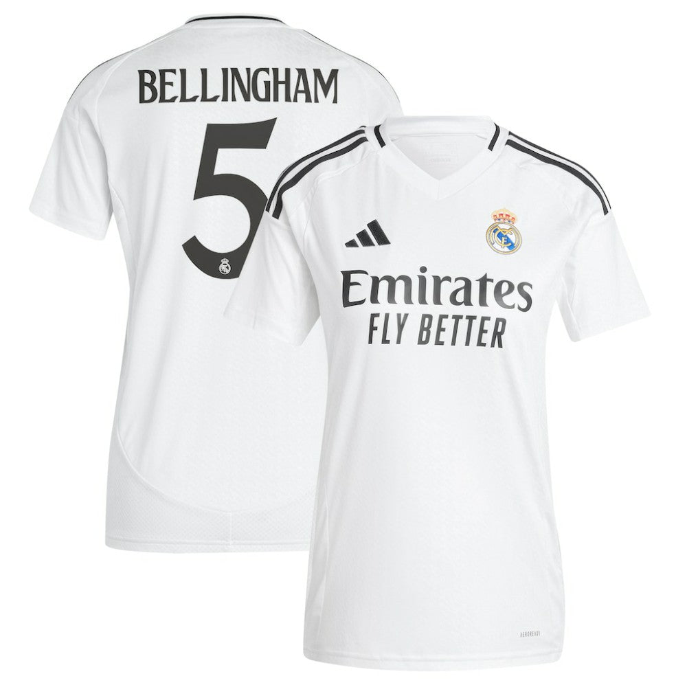 Adidas - Jude Bellingham Real Madrid Women's 2024/25 Home Replica Player Jersey - White