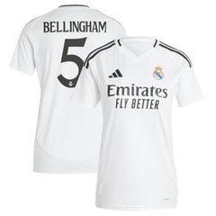 Adidas - Jude Bellingham Real Madrid Women's 2024/25 Home Replica Player Jersey - White