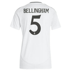 Adidas - Jude Bellingham Real Madrid Women's 2024/25 Home Replica Player Jersey - White