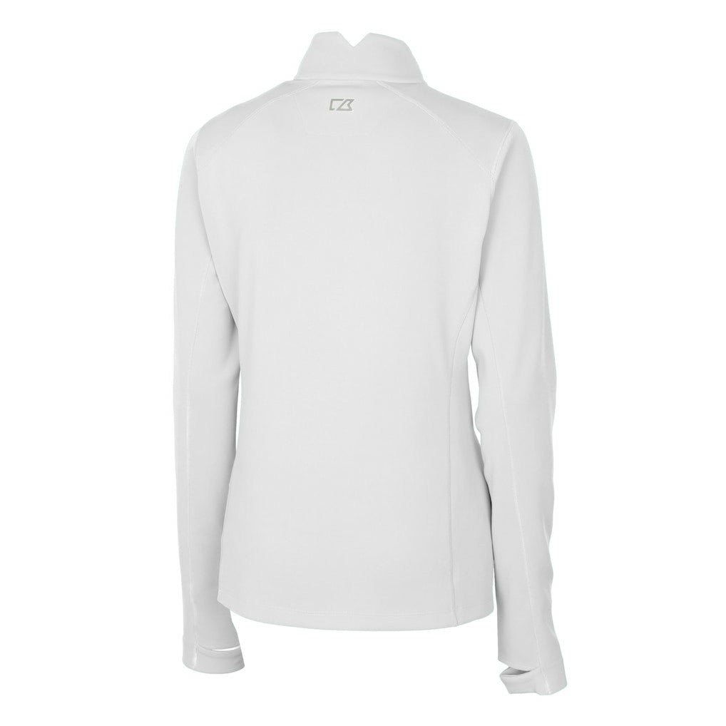 Indianapolis Colts Cutter & Buck Women's Traverse Stretch DryTec Quarter-Zip Top - White - NFL