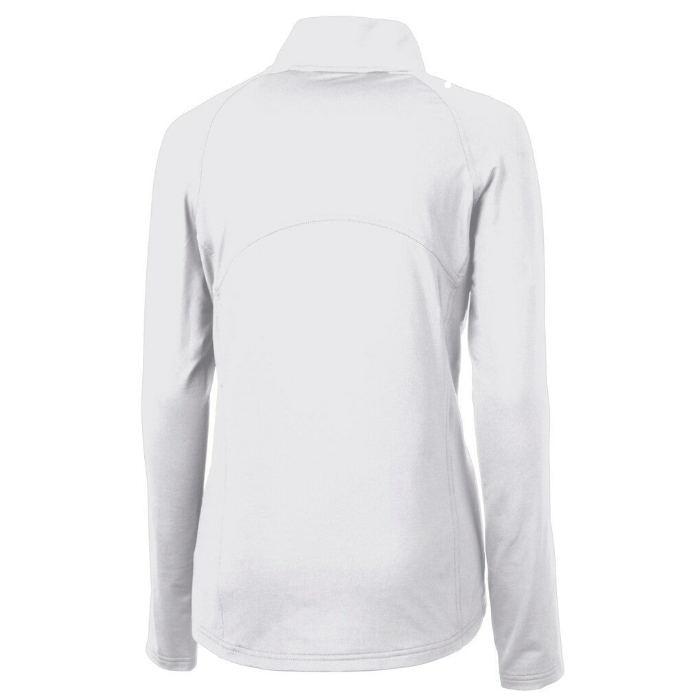 Minnesota Vikings Cutter & Buck Women's Adapt Eco Knit Stretch Recycled Half-Zip Pullover Top - White - NFL