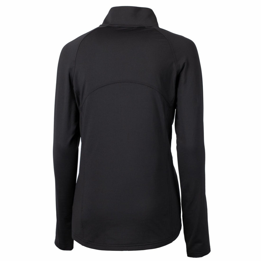 Detroit Lions Cutter & Buck Women's Adapt Eco Knit Stretch Recycled Half-Zip Pullover Top - Black - NFL