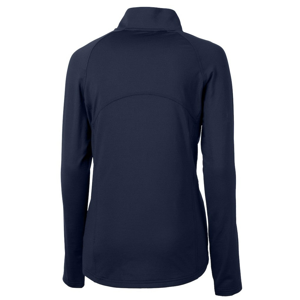 Chicago Bears Cutter & Buck Women's Adapt Eco Knit Stretch Recycled Half-Zip Pullover Top - Navy - NFL