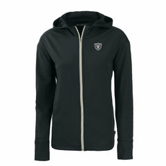 Las Vegas Raiders Cutter & Buck Women's Daybreak Eco Recycled Full-Zip Hoodie - Black - NFL