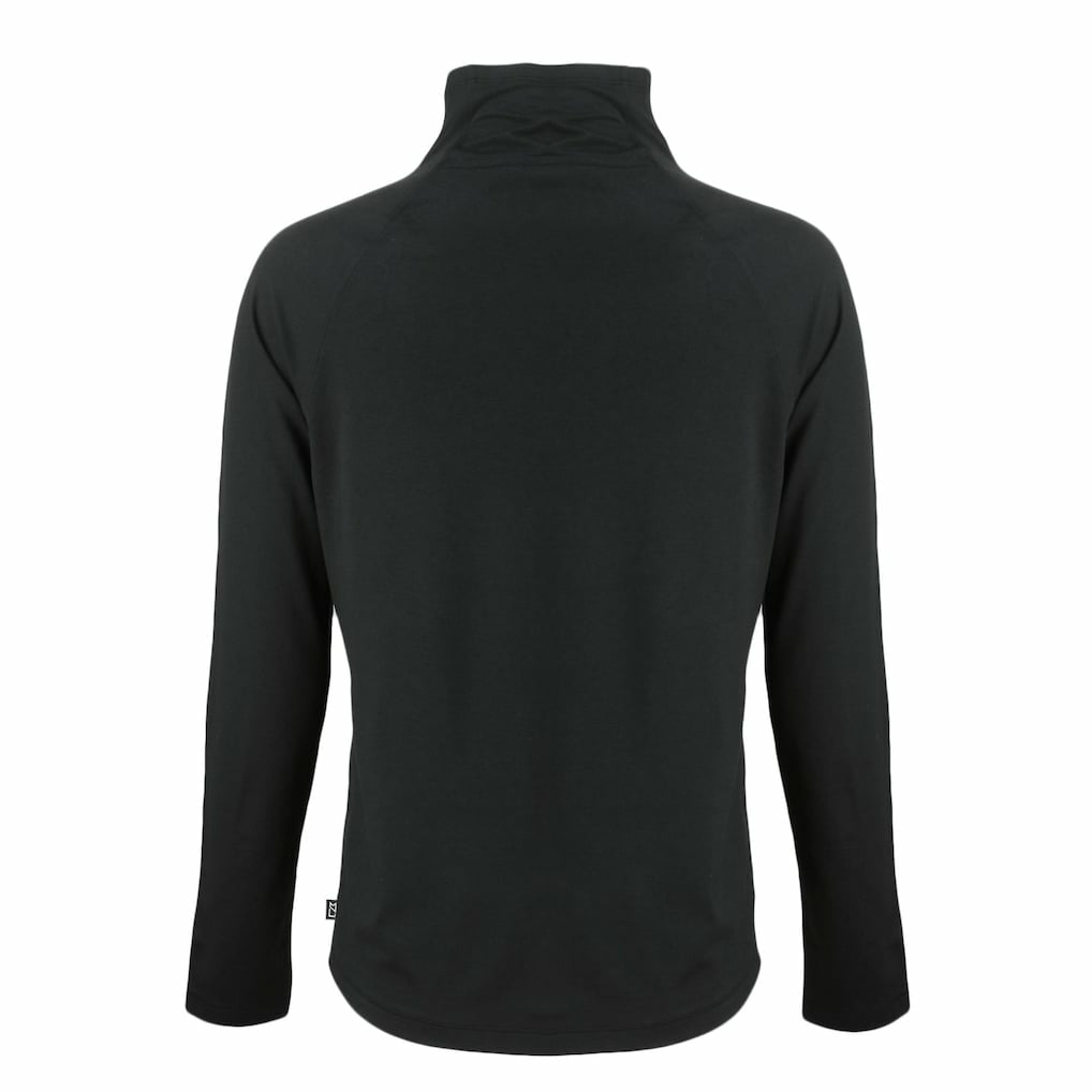 Miami Dolphins Cutter & Buck Women's Coastline Epic Comfort Eco Recycled Funnel Neck Pullover Sweatshirt - Black - NFL