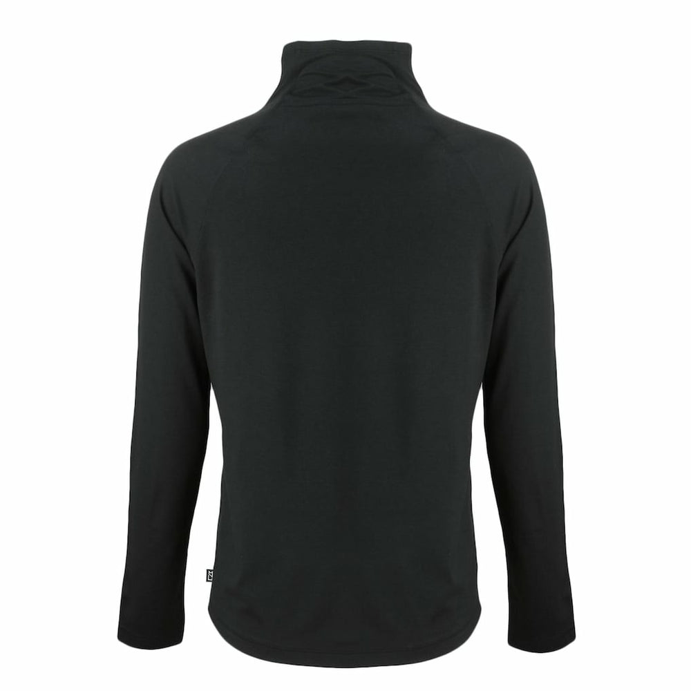 Miami Dolphins Cutter & Buck Women's Coastline Epic Comfort Eco Recycled Funnel Neck Pullover Sweatshirt - Black - NFL