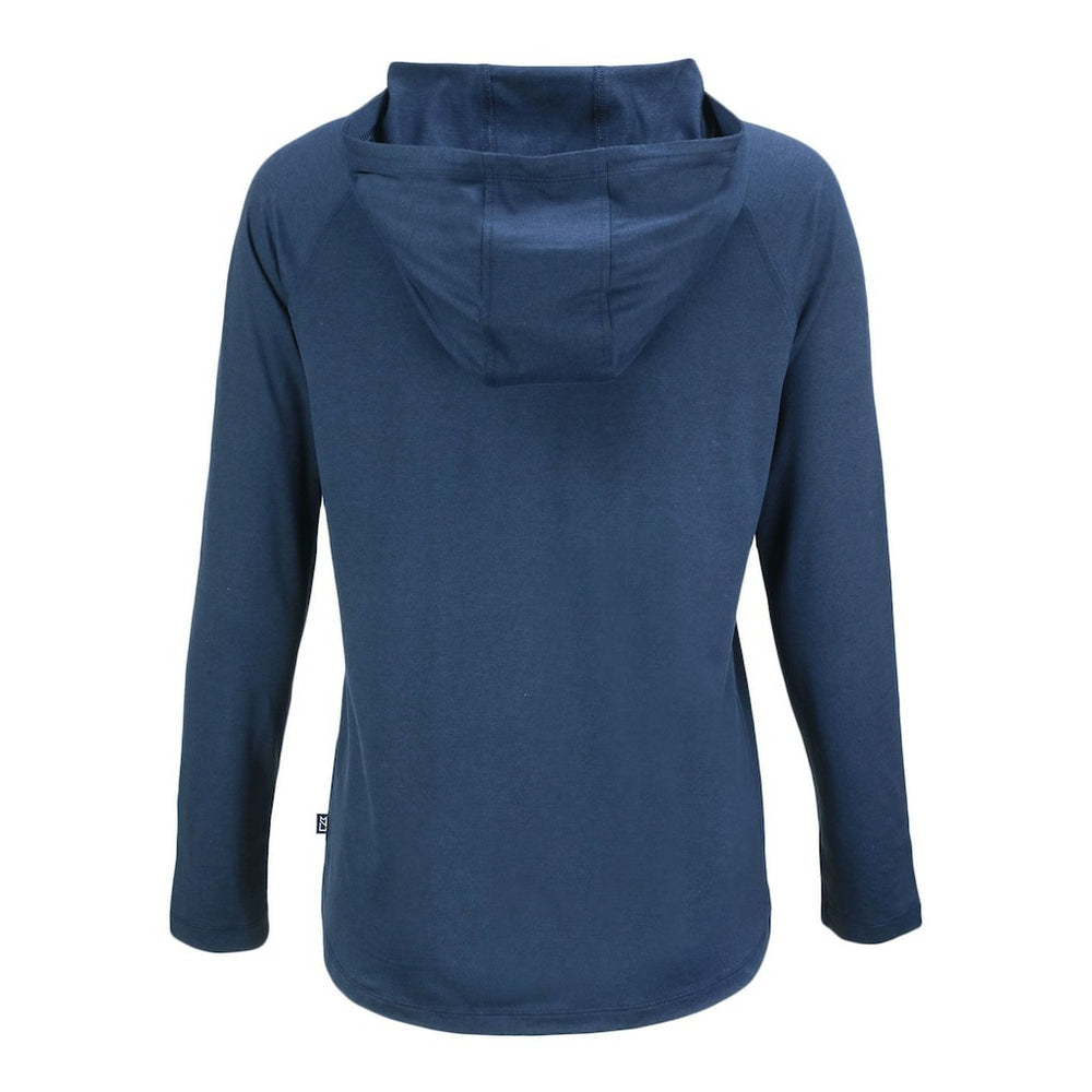 Chicago Bears Cutter & Buck Women's Coastline Epic Comfort Eco Recycled Long Sleeve Hoodie T-Shirt - Navy - NFL