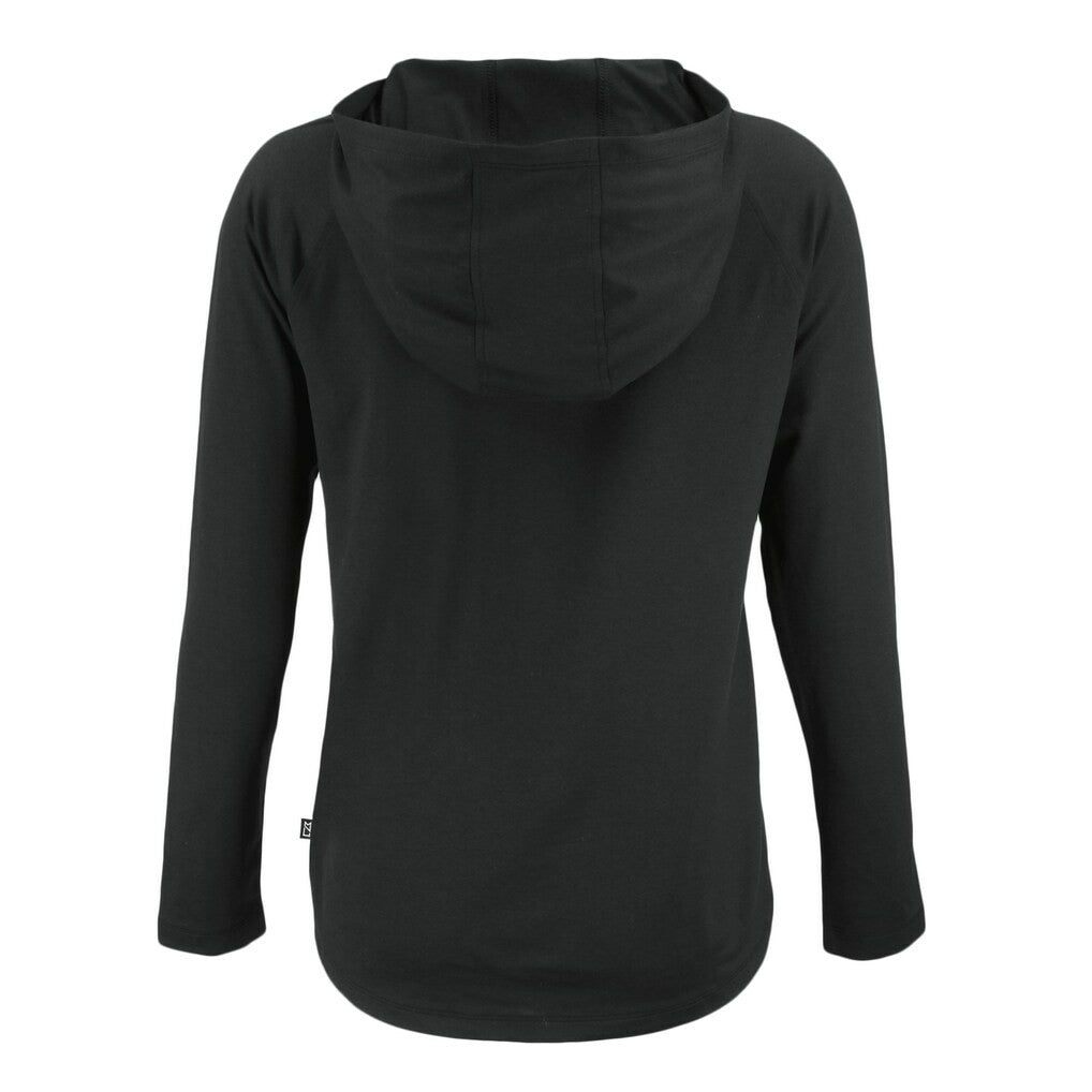 Green Bay Packers Cutter & Buck Women's Coastline Epic Comfort Eco Recycled Long Sleeve Hoodie T-Shirt - Black - NFL