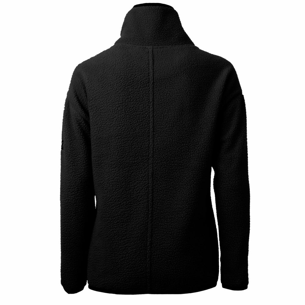 Detroit Lions Cutter & Buck Women's Cascade Eco Sherpa Fleece Half-Zip Jacket - Black - NFL