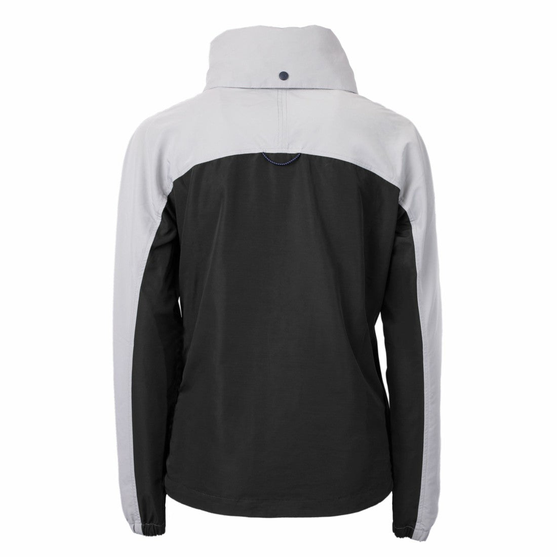 Detroit Lions Cutter & Buck Women's Charter Eco Recycled Half-Zip Hoodie Anorak Jacket - Black/Gray - NFL