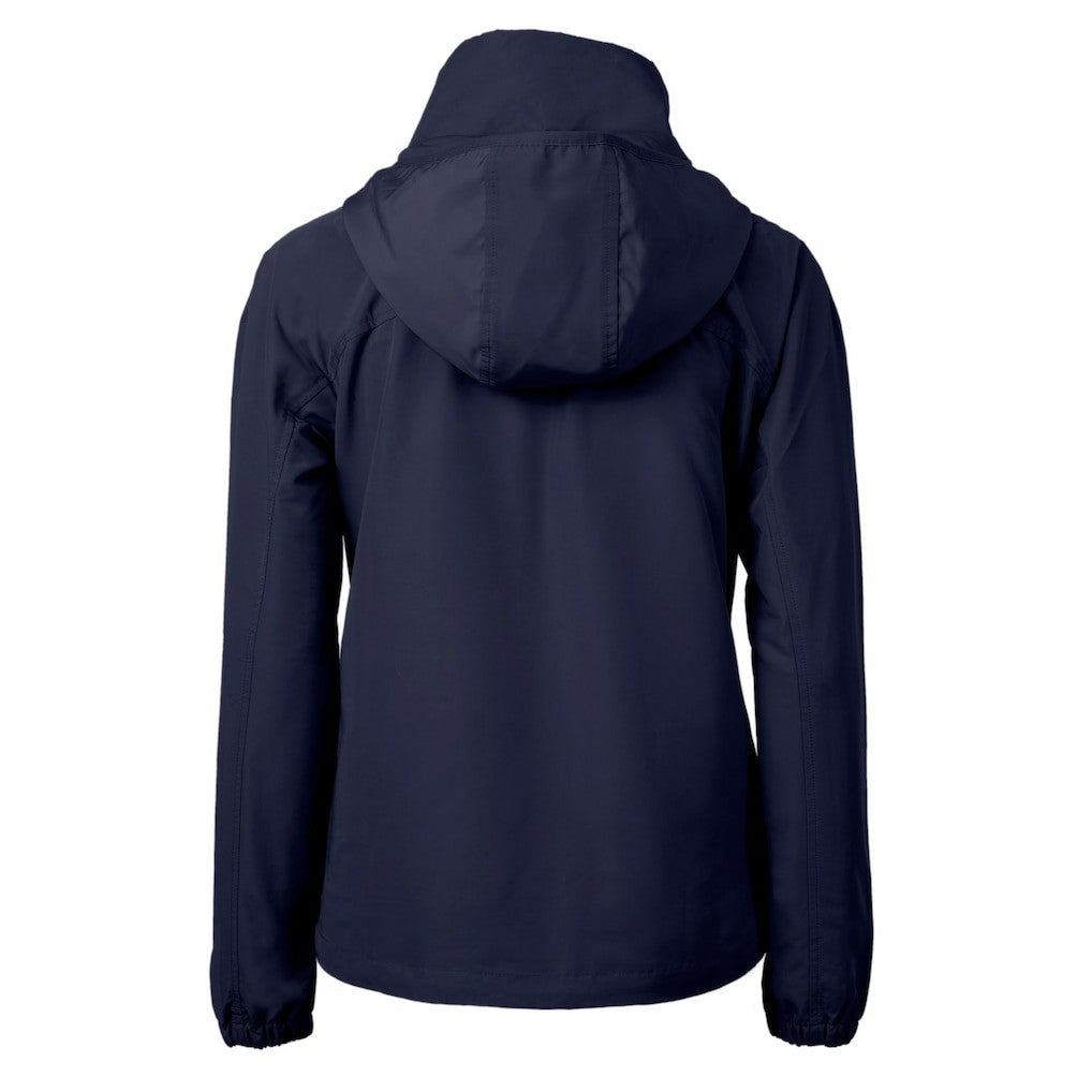 Chicago Bears Cutter & Buck Women's Charter Eco Recycled Half-Zip Hoodie Anorak Jacket - Navy - NFL
