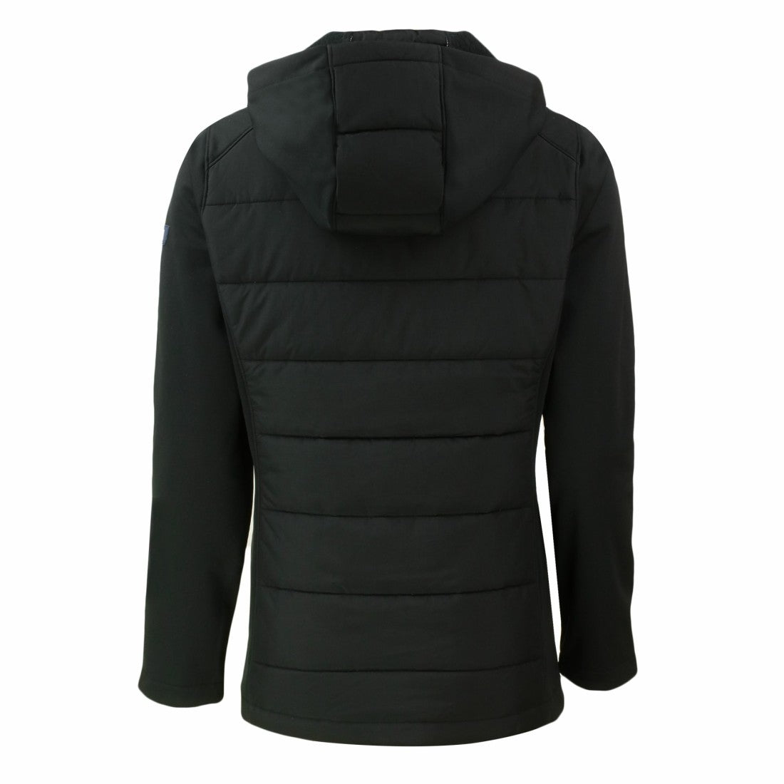 Denver Broncos Cutter & Buck Women's Evoke Hybrid Eco Softshell Recycled Full-Zip Hoodie Jacket - Black - NFL